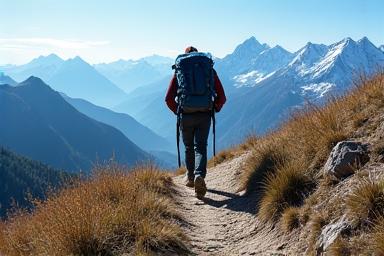 Randonnée en montagne pour tourisme d'aventure